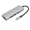 USB C Splitter Silver 5Gbps Speed Heat Dissipation Function Smart
