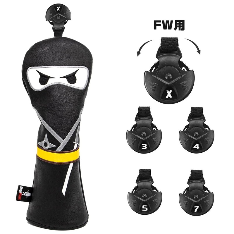 Golf Club Headcovers Ninja Golf Wood Covers Set Golf Driver