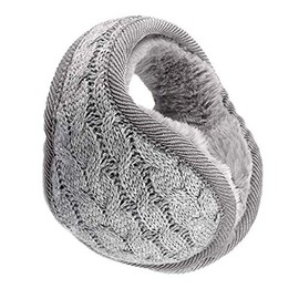 LSTK Winter Knit Foldable Ear Warmer Earmuffs for Men Women