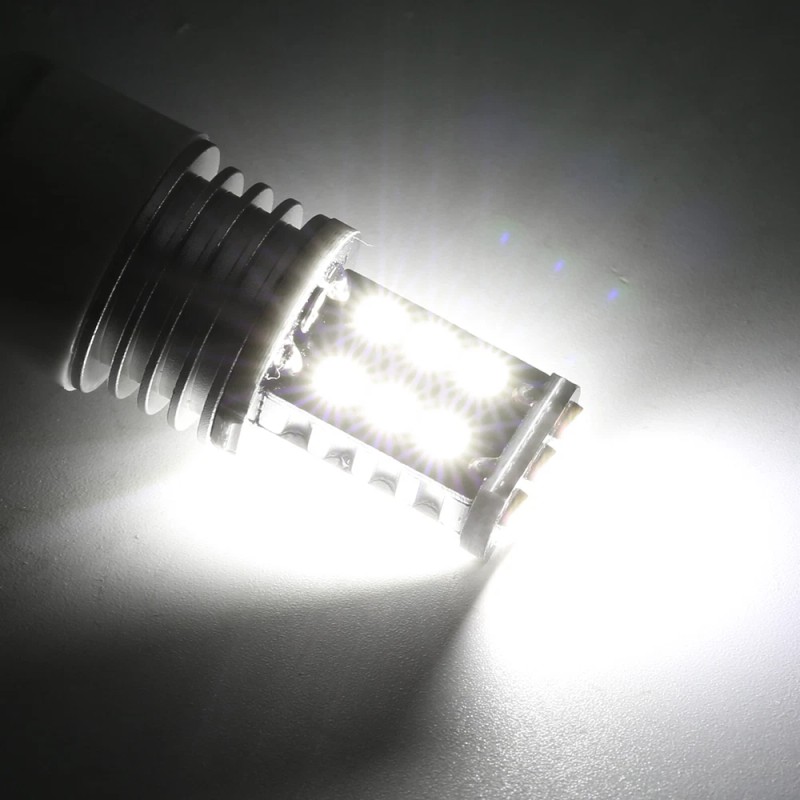 SYNETICUSA 3157 White LED Light Bulbs Strobe Brake Flash Tail