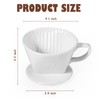 Noarixa Pour Over Coffee Dripper, Ceramic Pour Over Coffee Maker