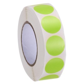 PATIKIL Colored Dot Stickers 3/4", 1000 Pcs Color Coding Labels Blank Circle Stickers Adhesive Round Price Stickers for Inventory Office Garage Classroom, Light Green