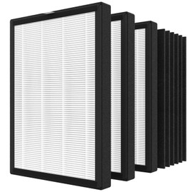 CFKREYA ProHEPA 9000 Replacement Filter Sets for VEVA ProHEPA 9000 Air Puri ier,Including 3 True HEPA Filters & 6 Activated Carbon Filters