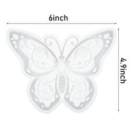 Butterfly Resin Silicone Mold, 3D Animal Epoxy Resin Mold Large Animals Statue Making Epoxy Casting Mould Wall Desktop,Cabinets Decor Home Office Craft Art Decor (Butterfly)