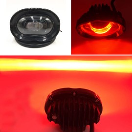 Fuguang [1Pack] LED Forklift Lights Red Line Forklift Safety Light Warehouse Working Area Warning Lights(8W Red Line)