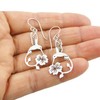 Long Hummingbird 925 Sterling Silver Drop Earrings