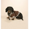 Pooch+plus Downtown Brown Leopard Fleece Jacket (Small 8" - 12")