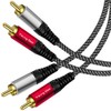 2 RCA Audio Cable 8m,Yeung Qee 2RCA Male to 2RCA