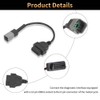 6PIN to 16PIN Diagnostic Cable Adapter, OBDII Scanner Cable Replacement