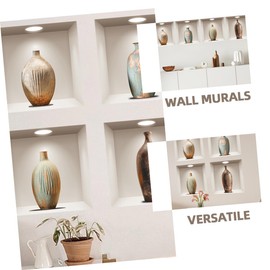 Operitacx 1 Set Elegant Vase Wall Stickers for Home and Office Decor Easy Peel and Stick Material Versatile Plant Wall Murals for and Bedroom