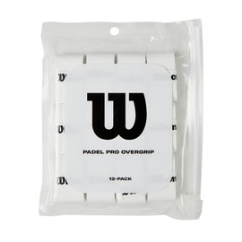 WILSON Pro Padel Overgrip - Paquete de 12, Color Blanco