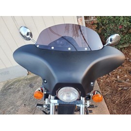 F29-Z LOT+BAT F29+Tinted WS F29 Universal ABS Fairing Batwing Windshield Unpainted for Honnda Shadow RS 750 Sabre 1100