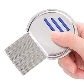 Peine para Piojos, Peines para Eliminar los Piojos Tratamiento Peine Acero Inoxidable Tratamiento Liendres Y con Aguja Tornillo en Espiral para Mujere