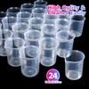 24 PCS 100ml Resin Measuring Cups for Resin Molds, LEOBRO