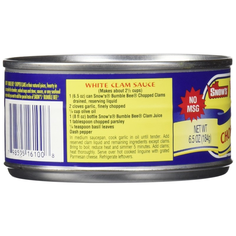 Snow's by Bumble Bee Chopped Clams Juice, 6.5 Ounce (Pack