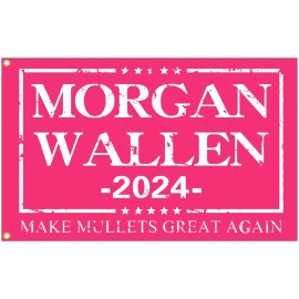 Unbranded Morgan Flag Pink Tapestry 3x5 Ft Funny 2024 Wallen Flags Art Decor Banner