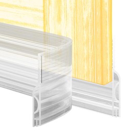 Zibian Door Draft Stopper,Door Sweep for Bottom of Door,Weather Stripping Door Seal Draft Guard Blocker Noise Cold Air Insulation Soundproofing for Exterior Interior Home Improvement(Transparent, 39")