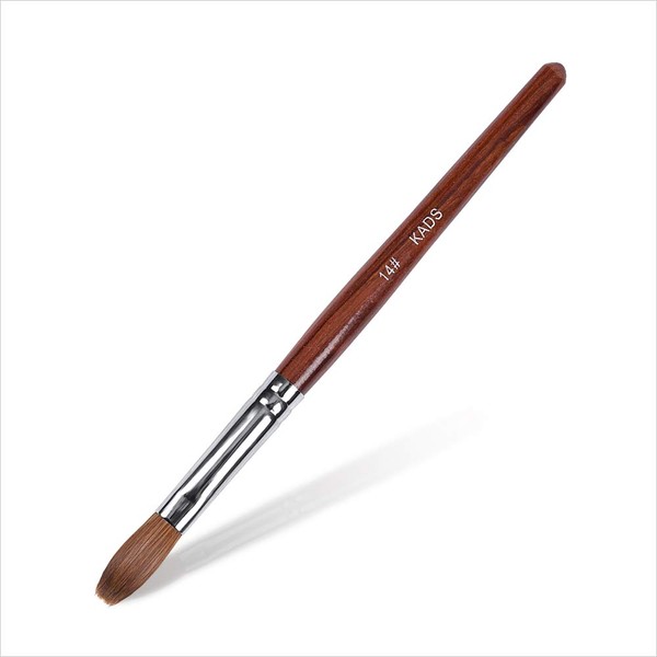 KADS Kolinsky Sable Acrylic Nail Art Brush Red Wood Pen Nail Brush for Nail Art Manicure Tool -14#