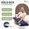 NatureMark Pack of 2 Jersey Cushion Covers, Side Sleeper Pillows,