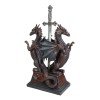 Guardian Double Dragons With Celtic Rune Sword Letter Opener Figurine