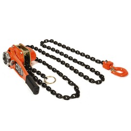 Lever Block/Ratchet Puller Hoist with Overload (0.75 Ton, 10 Feet Chain)