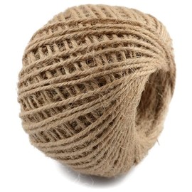 ANCLLO 100 Meters 3mm Natural Jute Twine 3 Ply Gift Wrapping String DIY Rope Garden Twine Cord for Arts Crafts and Gardening Applications