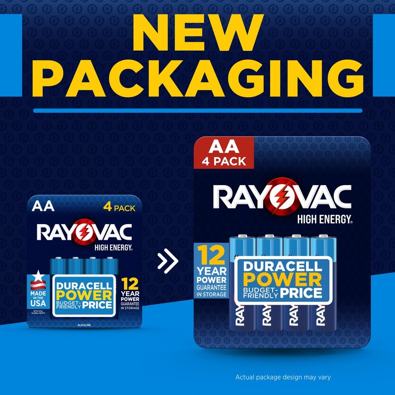 Rayovac High Energy AA Batteries (16 Pack), Double A Alkaline