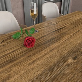 YENHOME 24"X393" Brown Wood Contact Paper Peel and Stick Countertop Contact Paper Waterproof Removable Wood Wallpaper for Bedroom Walls Furniture Wood Grain Contact Paper for Cabinets and Drawers