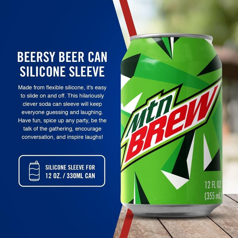 MTN Brew Beersy Silicone Can Cover Sleeve - Size: Coors
