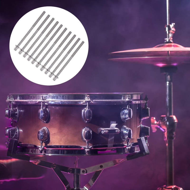Etfbuy 10pcs Silver Jazz Drum Snare drum Screw Drum Lug