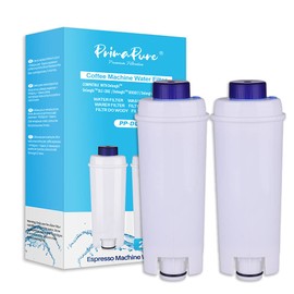 2-Pack PrimaPure Coffee Espresso Machine Water Filter Replacement For DeLonghi DLSC002, DLS C002, SER3017, 5513292811, ESAM, ECAM, ETAM Series
