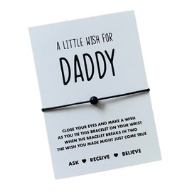Birthday gift for Daddy | Daddy wish string | Daddy gift | Present for Dad Christmas gift | Father's Day Card