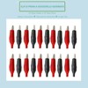 Akozon Crocodile Clips, 20pcs 35MM Metal Alligator Clip Crocodile Electrical