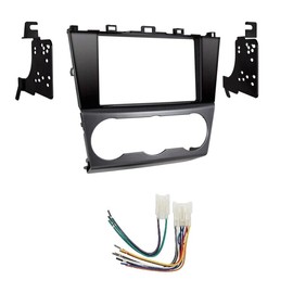 Xscorpion Double DIN Car Stereo Radio Installation Dash Kit Compatible with Subaru Vehicles (Dash Kit Combo (Harness + Adapter) 2015 2016 2017 2018 2019 2020 2021