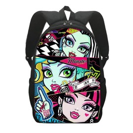 CHENGLI Kids Monster Children School Bag,High Cartoon School Travel Rucksacks Book Bags 3D Printed Cartoon Large Capacity Monster for Girl Elementary and Middle School Students