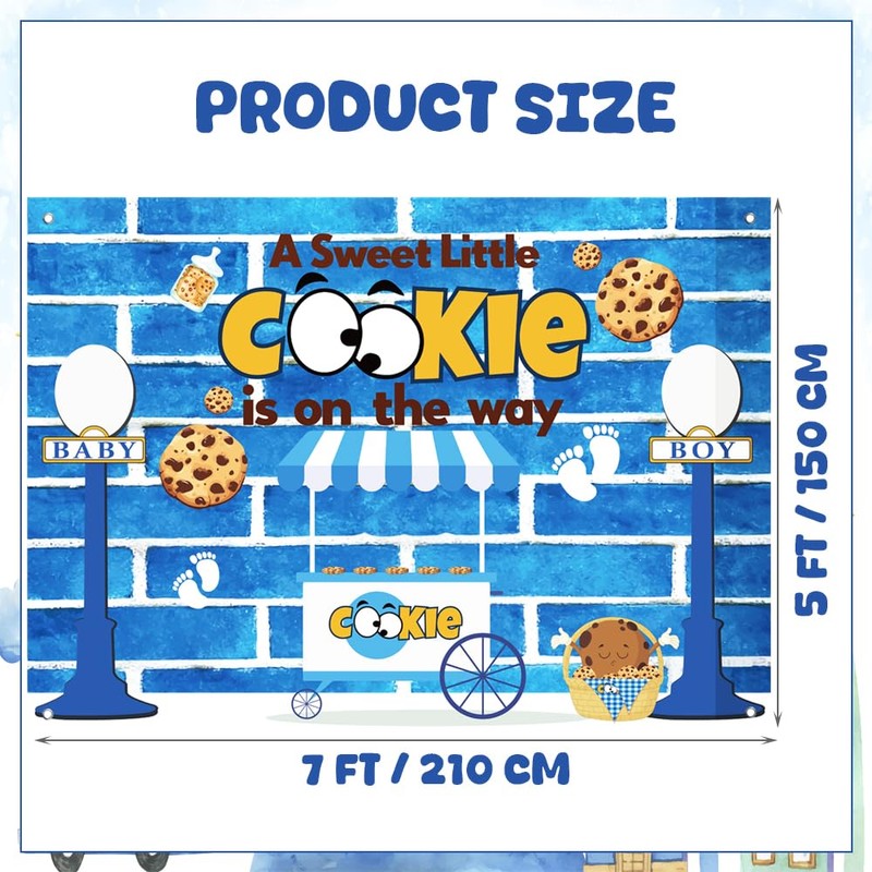A Sweet Little Cookie is On The Way Backdrop, Cookie