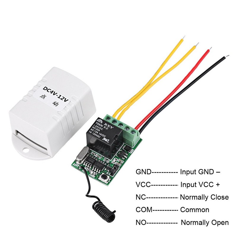GLOGLOW DC 4V 5V 6V 7.4V 9V 12V Wireless Relay