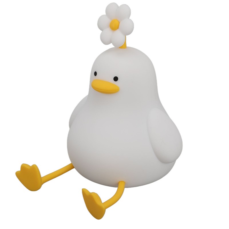 Cute Duck Night Light Silicone Night Lamp 1200mAh Rechargeable Animal