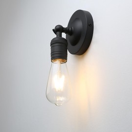 JIMUBEAM Industrial Metal Wall Lights, 2 Pack Up and Down Bathroom Vanity Wall Sconce Lights, E27 Indoor Wall Mounted Lamp Fixture for Corridor Dining Room Kitchen Bedroom