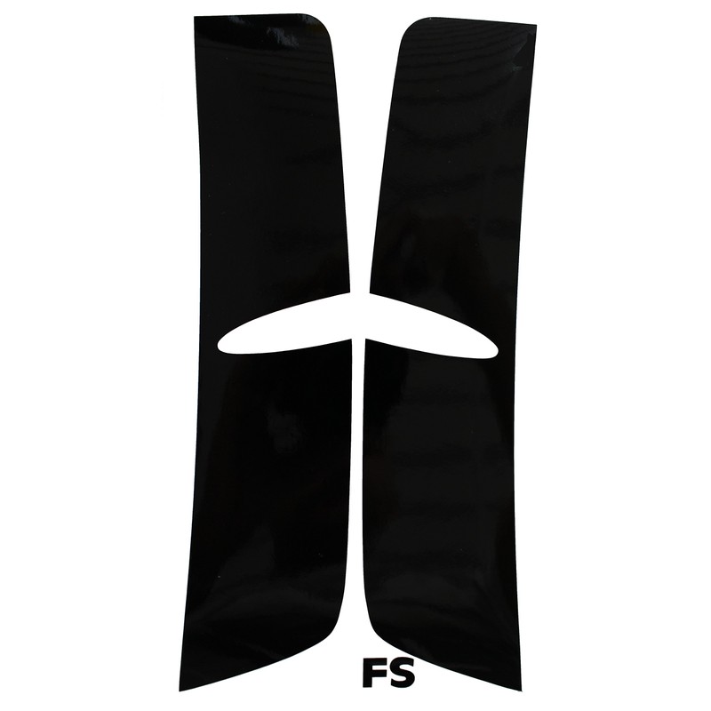 KO37 Gill Foil Black Frzeug Sticker Car Decor