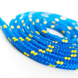 DQ-PP Polypropylene rope, 5 mm, 20 m, blue, load capacity up to 244 kg, braided rope, textile rope, cord, plastic rope, braided