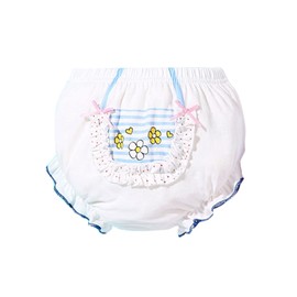 ORINERY Cotton Girls Underwear Toddler Bloomers Undies Infant Kids Assorted Panties Soft Ruffle Boxer Briefs 6-Pack(HD515-C, 2-3T)