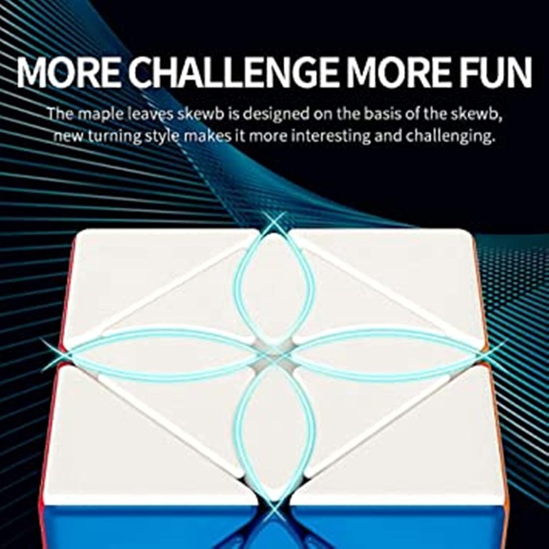 Bokefenuo Cuber MoYu Meilong Maple Leaves Skewb Speed Puzzle Cube