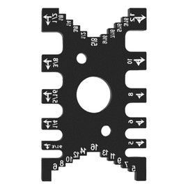 Aluminum Dovetail Jig High Precision Tenon Caliper Metric and Imperial Height Gauge for Woodworking Saw Table Machine (Black)