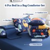 Tasselily 6 Pcs Bed in A Bag Full Comforter Set