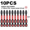 Geinxurn Impact Tough 2 in. #2 Phillips Screwdriver Bits Set,10