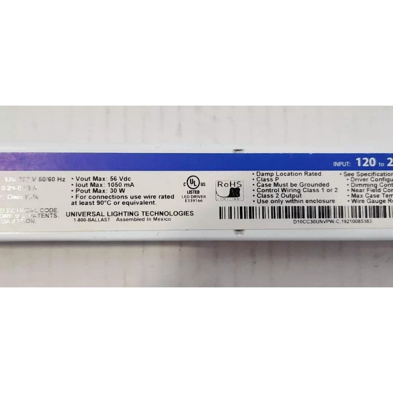 EVERLINE D10CC30UNVPW-C Programmable LED Power Supply- Ballast - NOS