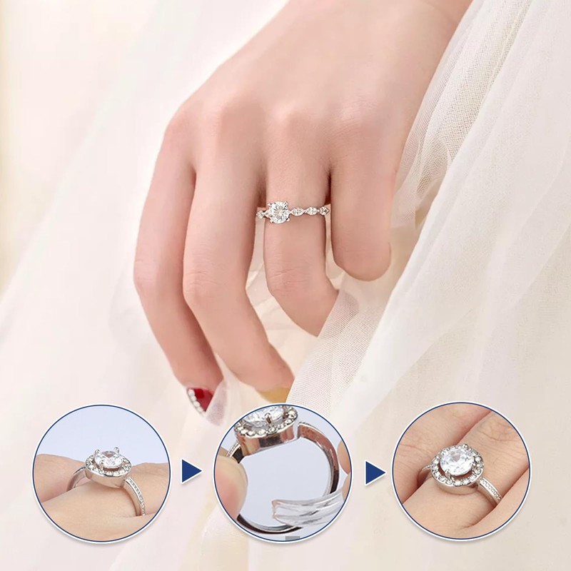 Pack of 24 Ring Reducers Invisible Ring Size Adjuster Rings