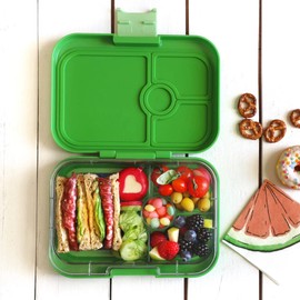 Yumbox Panino Lunch Box 4 Compartment, Power Pink (Rainbow)