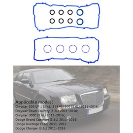 Juego de juntas de tapa de válvula para Jeep Cherokee, Wrangler, Dodge Durango, Journey, Avenger, Ram 1500, Chrysler 200, 300, ProMaster 3.6L V6 2011-2022 Reemplaza VS50805R, 5184596AE